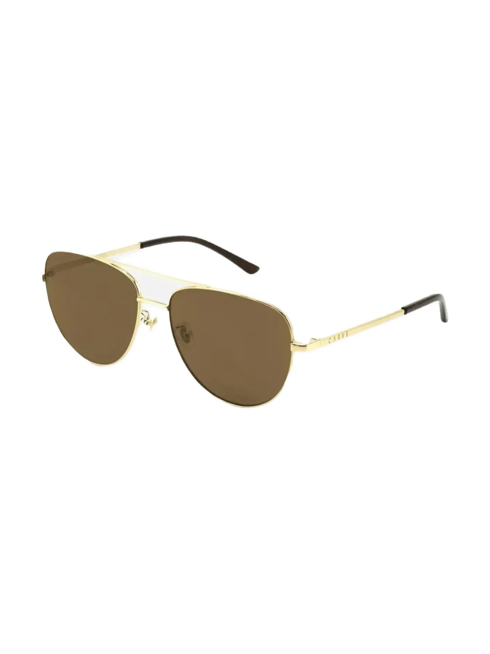 Carve Solana Gloss Gold Metal w/ Brown Polarized Sunglasses