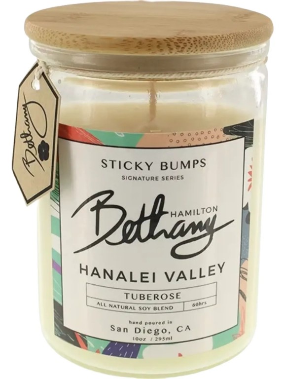 Sticky Bumps Bethany Hamilton Hanalei Valley 10oz Candle