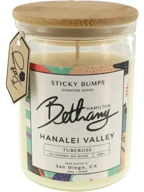 Sticky Bumps Bethany Hamilton Hanalei Valley 10oz Candle
