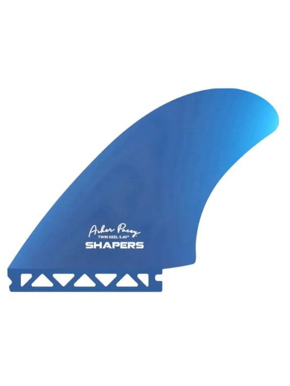 Quilhas Shapers Asher Pacey 5.4" Twin Keel - Single tab Quilhas Shapers Asher Pacey 5.4" Twin Keel - Single tab