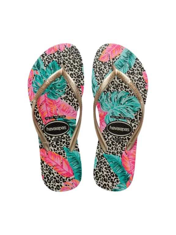 Chinelos Havaianas Slim Animal Floral