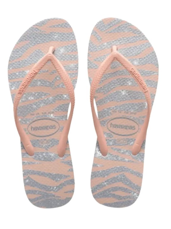 Havaianas Slim Animals Glitter Flip Flops