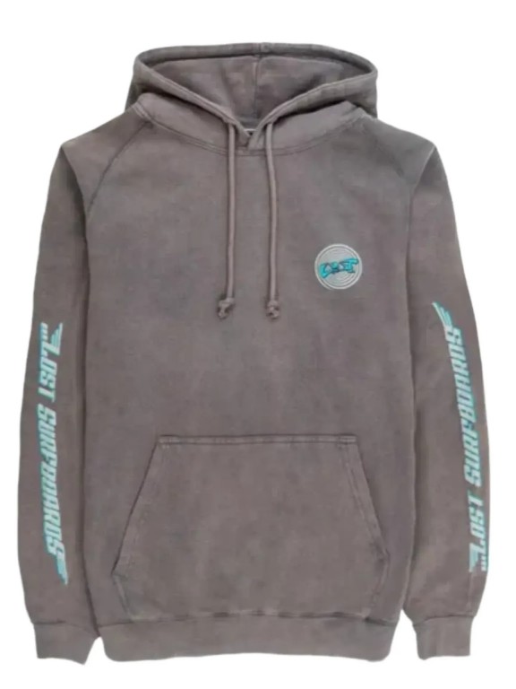 Lost Surfboards Pigment Raglan Hooded Sweatshirt