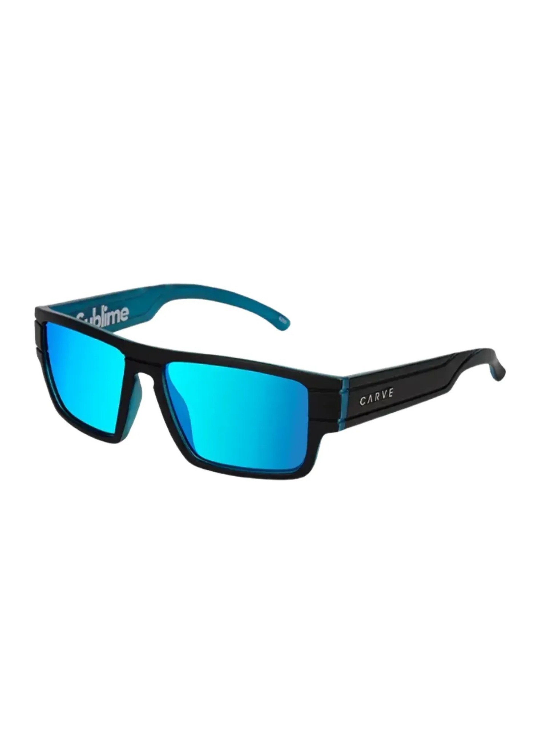 Carve Sublime Matte Black w/ Blue Iridium Sunglasses