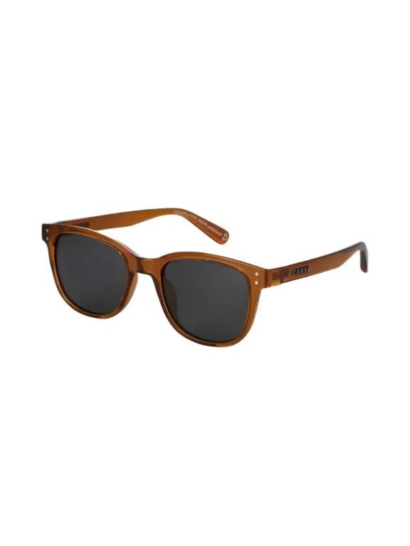 Óculos de Sol Carve Homeland Recycled Gloss Translucent Toffee w/ Grey Polarized Óculos de Sol Carve Homeland Recycled Gloss Translucent Toffee w/ Grey Polarized