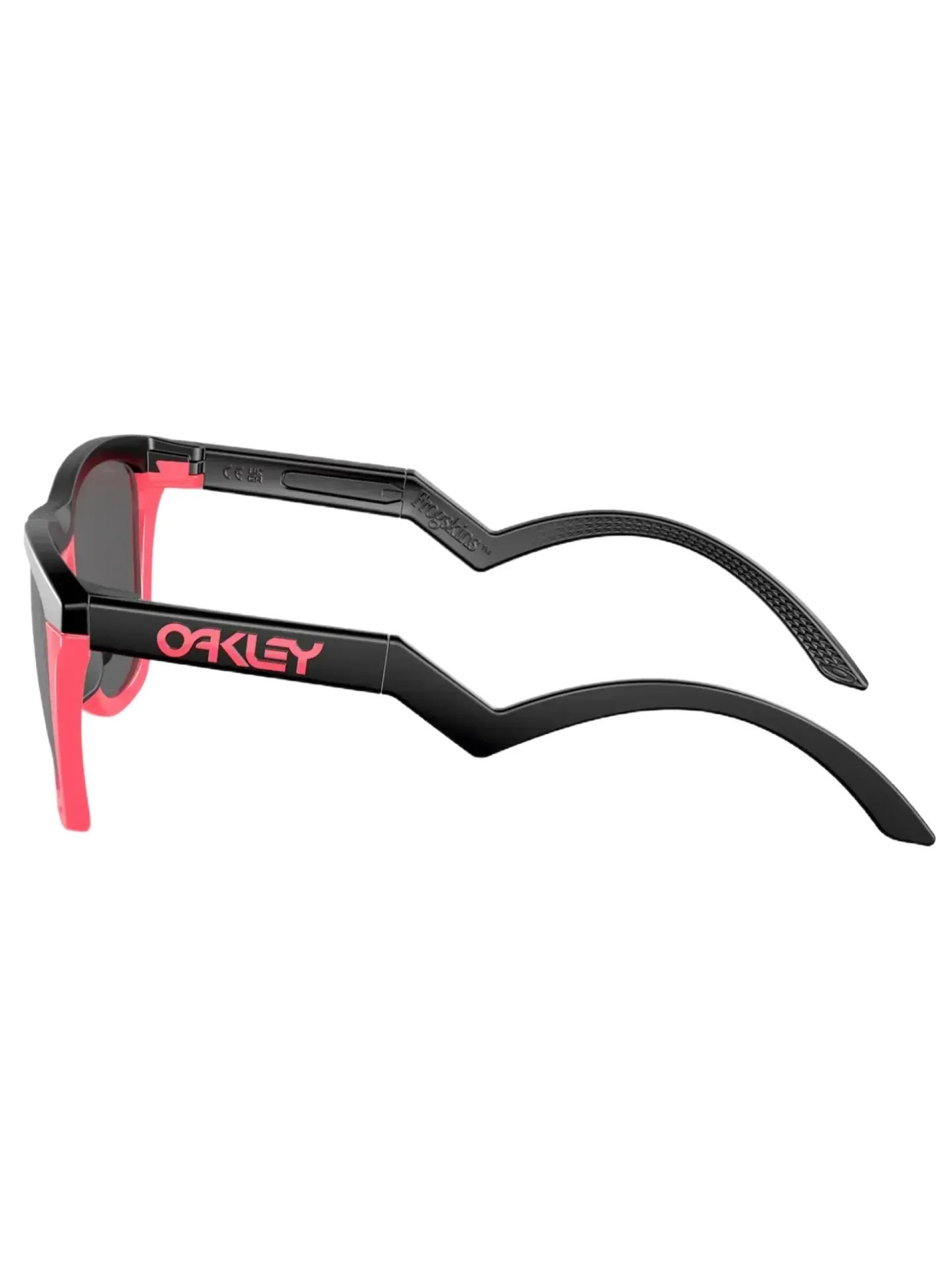 Oakley Frogskins Hybrid Matte Black/Neon Pink w/ Prizm Black Sunglasses