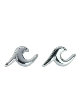 Pura Vida Opal Enamel Wave Stud Earrings