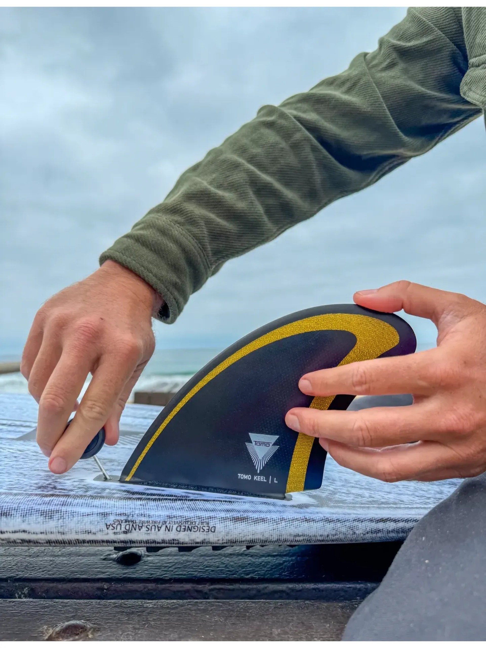 Firewire Tomo Max Medium Twin Keel Fins - Single tab