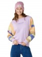 Sweatshirt Rip Curl Wavy Print Sleeves