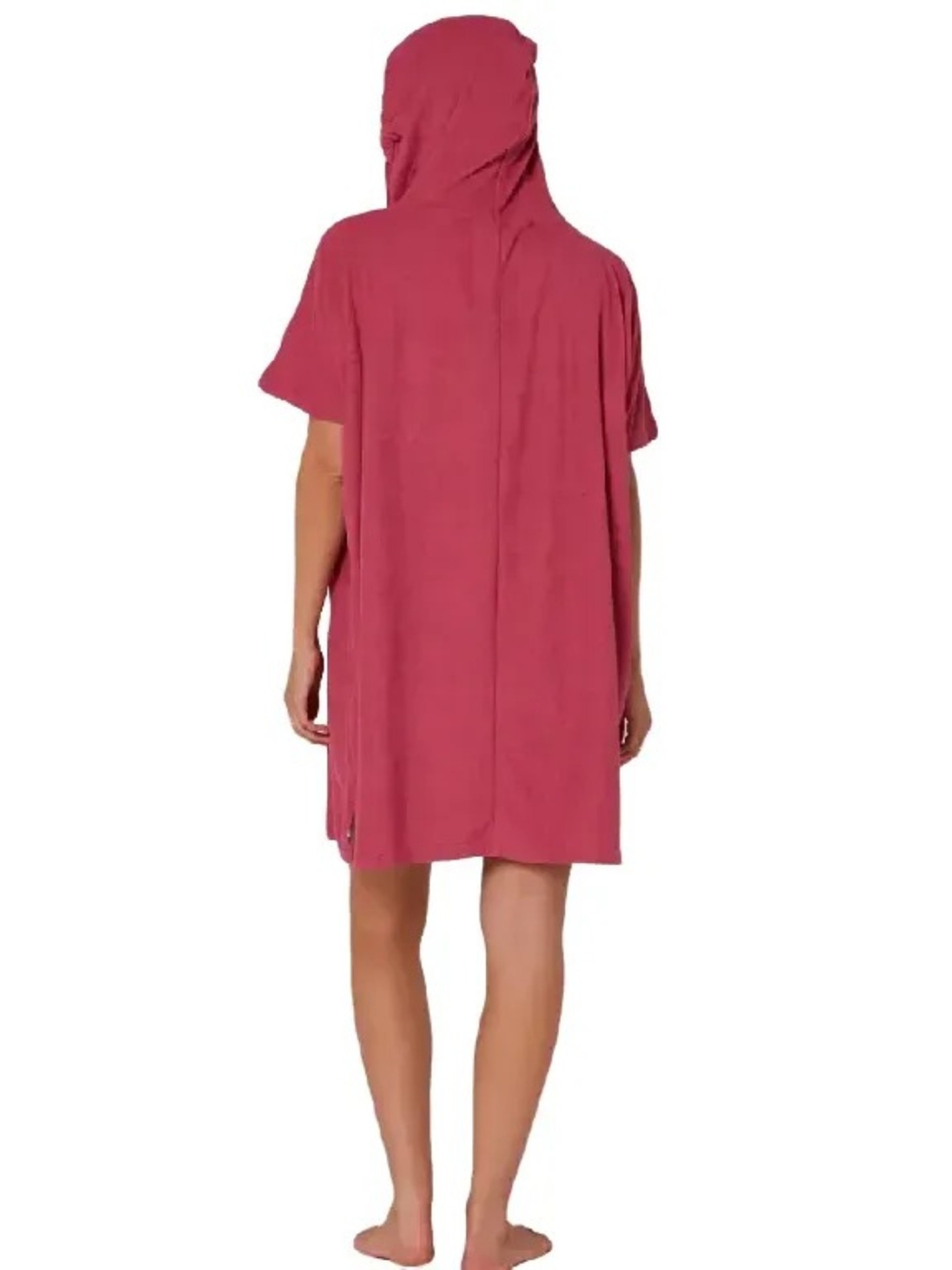 O&E Ladies V Neck Hooded Poncho
