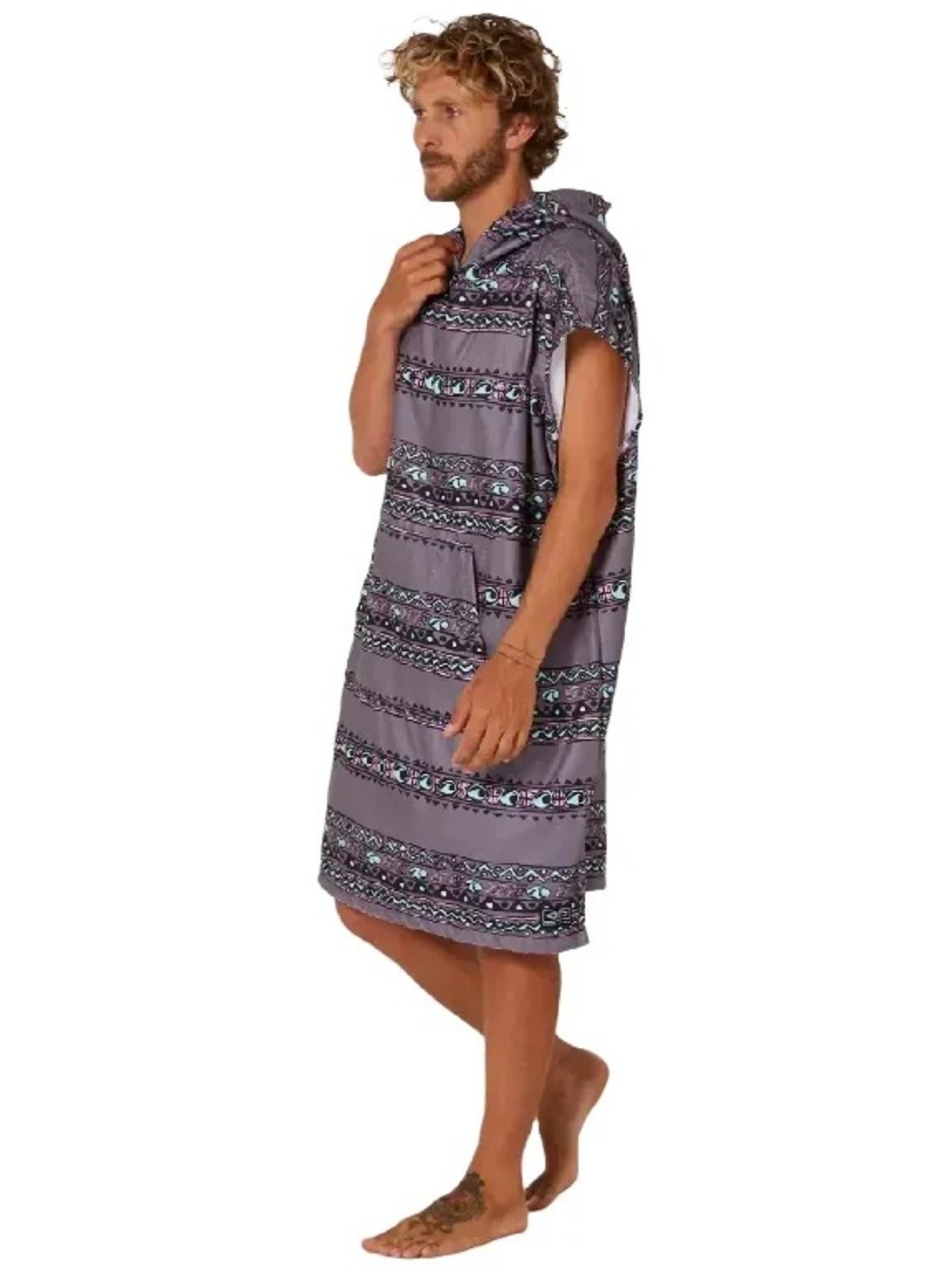 O&E Mens Digital Hooded Poncho