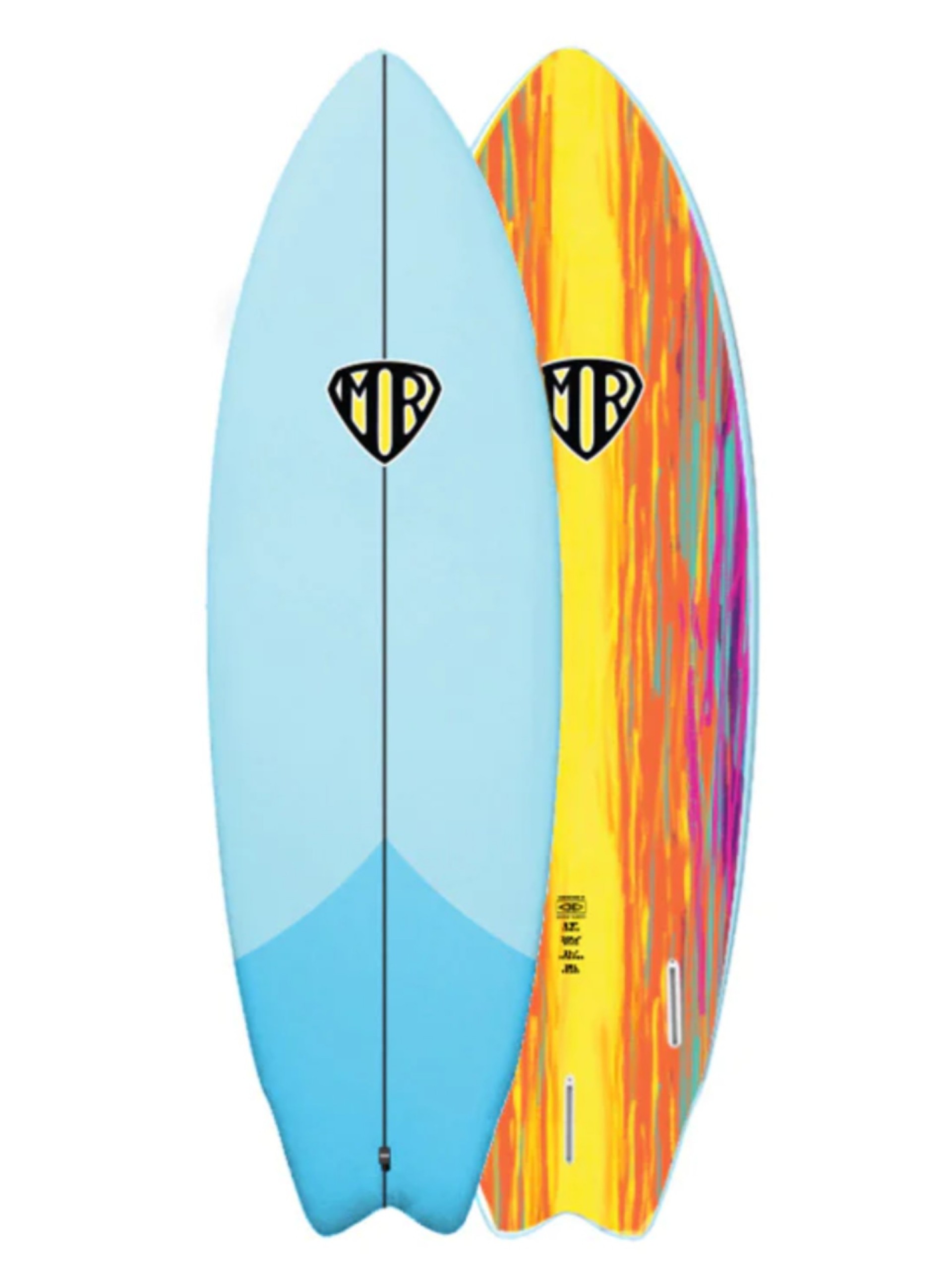 Ocean & Earth MR Flame Epoxy Super Twin 6'0" Softboard