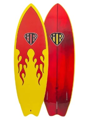 Ocean & Earth MR Flame Epoxy Super Twin 5'6" Softboard