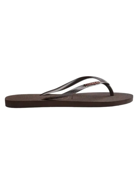 Havaianas Slim Logo Metallic Flip Flops Havaianas Slim Logo Metallic Flip Flops