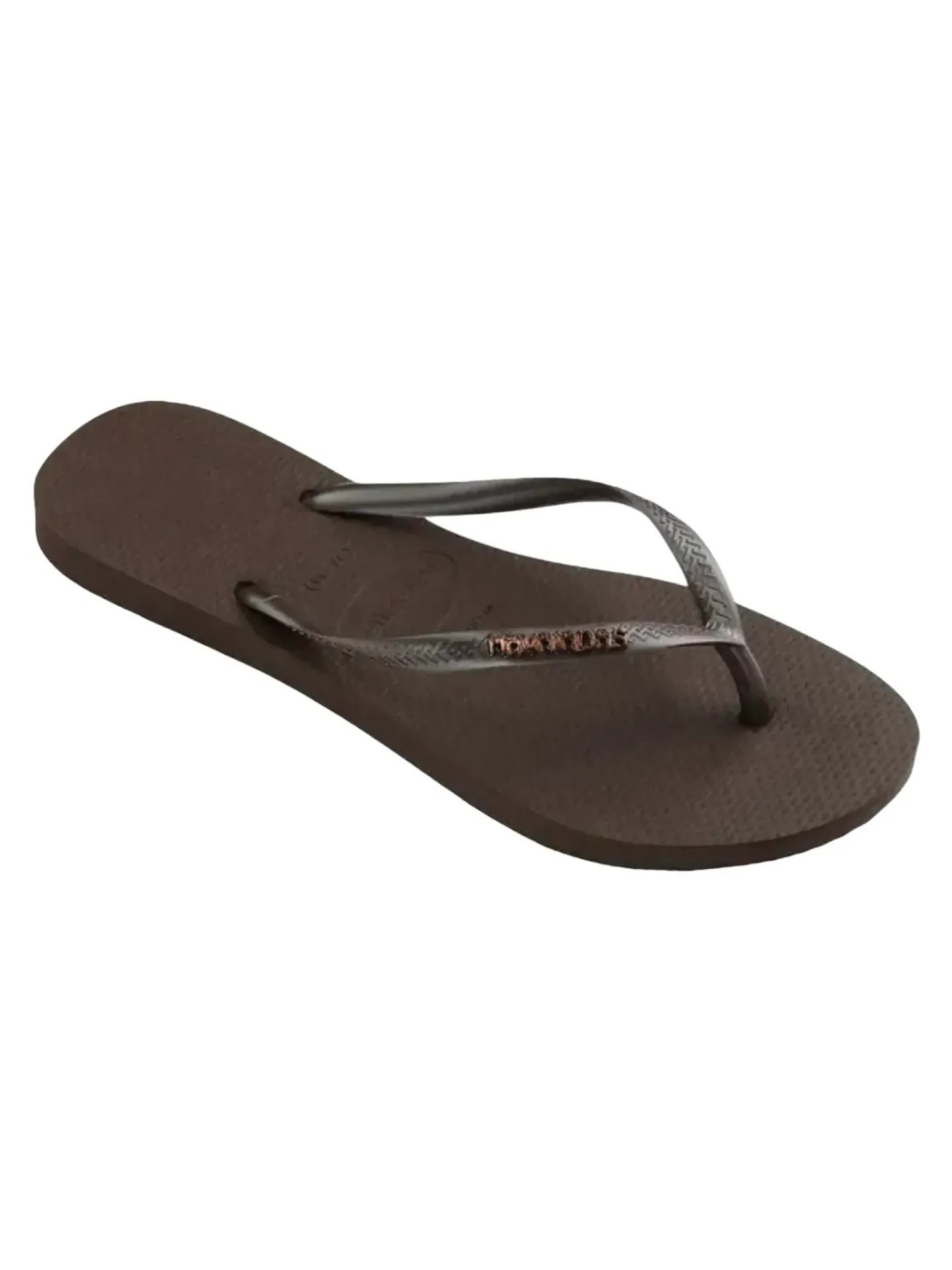 Havaianas Slim Logo Metallic Flip Flops