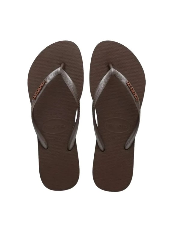 Chinelos Havaianas Slim Logo Metallic