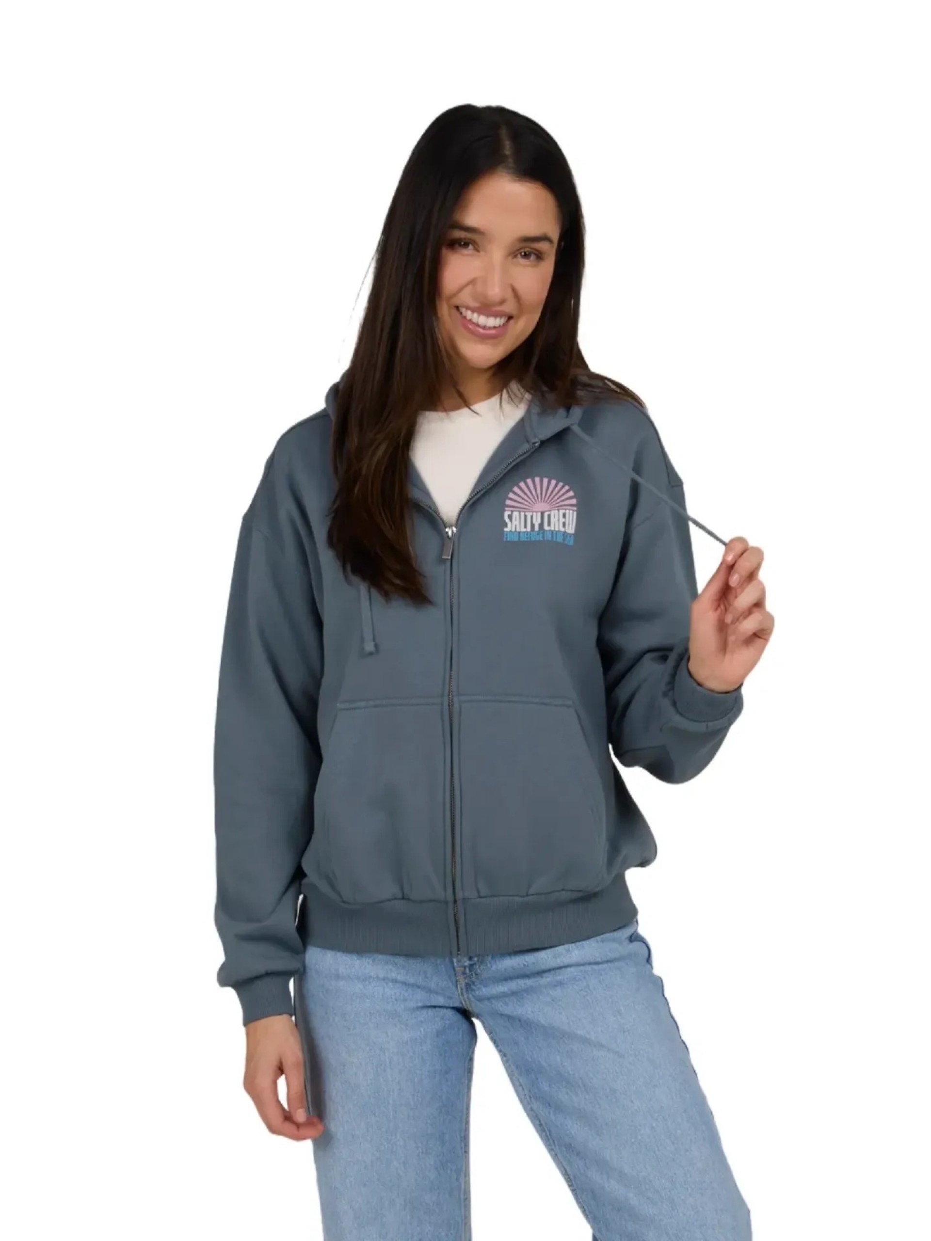 Salty Crew In The Rays Zip Hooded Sweatshirt