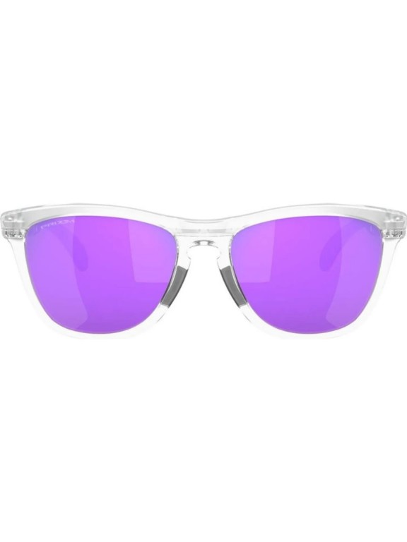 Oakley Frogskins Range Polished Clear w/ Prizm Violet Sunglasses Oakley Frogskins Range Polished Clear w/ Prizm Violet Sunglasses