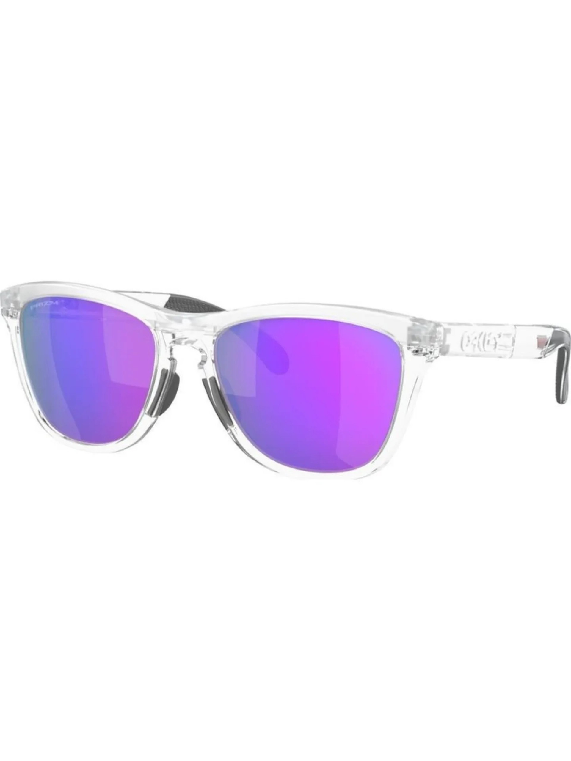 Oakley Frogskins Range Polished Clear w/ Prizm Violet Sunglasses
