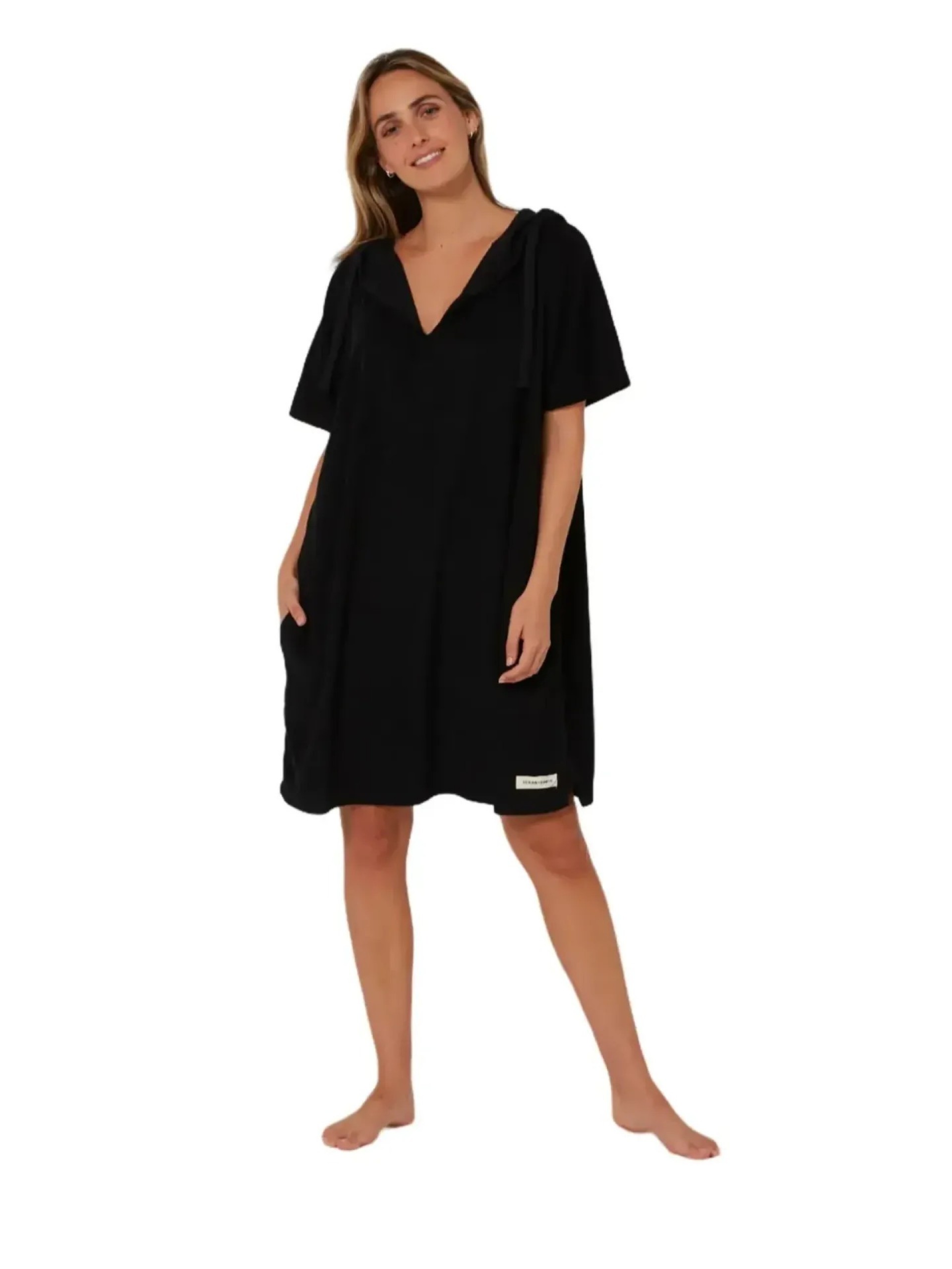 O&E Ladies V Neck Hooded Poncho