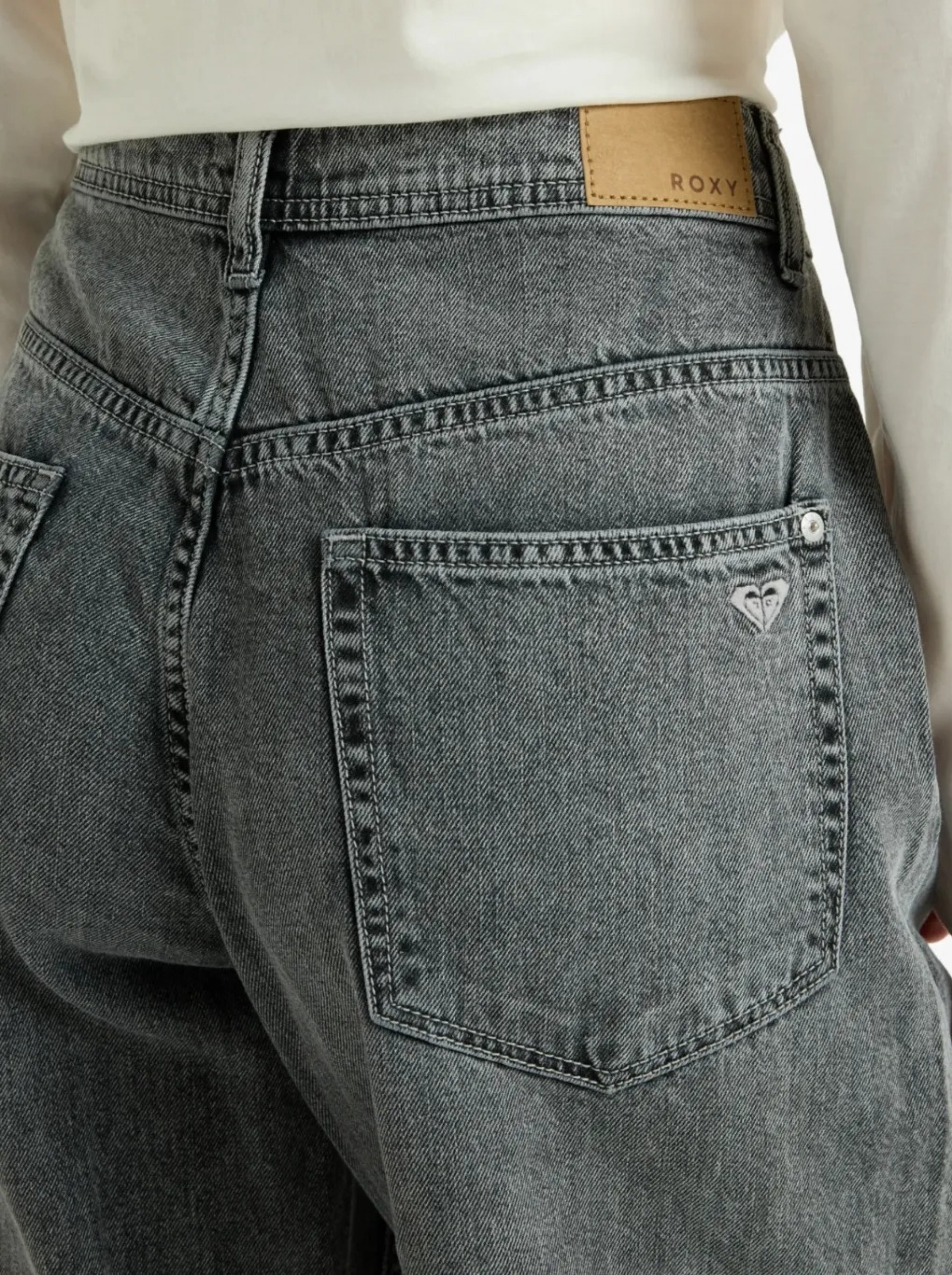 Roxy Milla Wide Leg Regular Mid Denim Pants