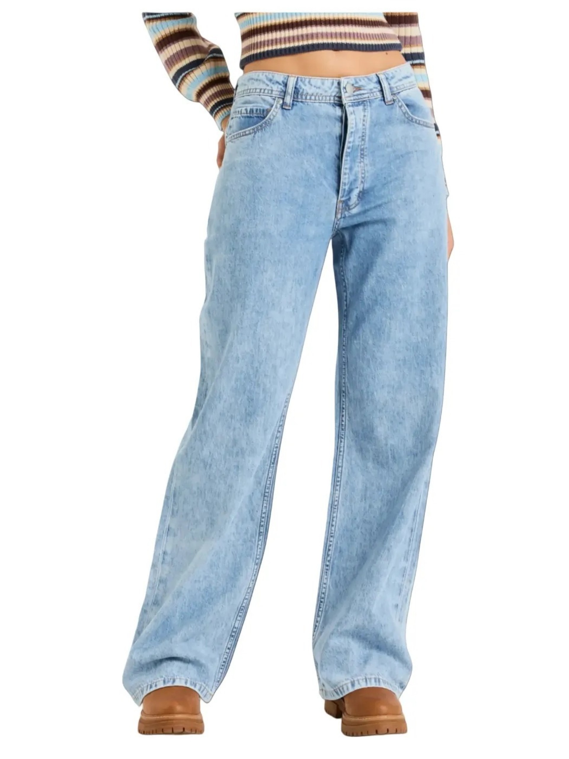 Roxy Milla Wide Leg Regular Denim Pants