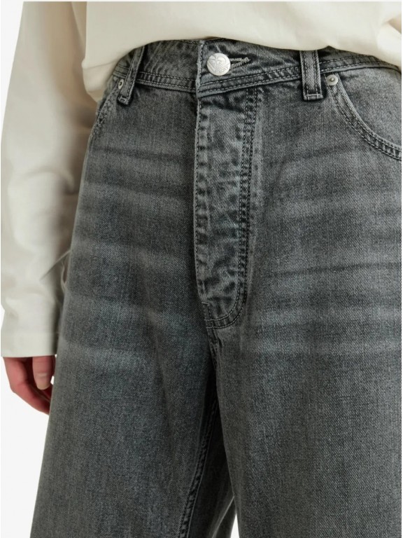 Roxy Milla Wide Leg Regular Mid Denim Pants Roxy Milla Wide Leg Regular Mid Denim Pants
