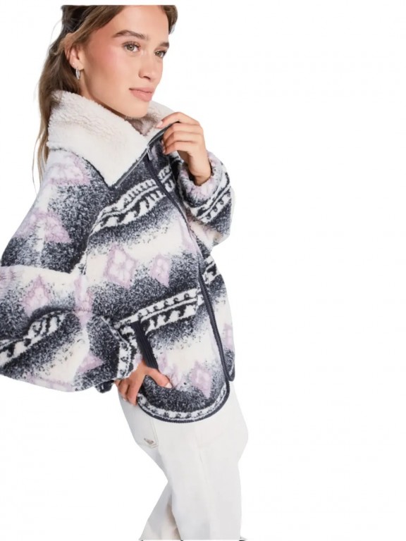 Casaco Roxy Feels Like Winter Sherpa Casaco Roxy Feels Like Winter Sherpa