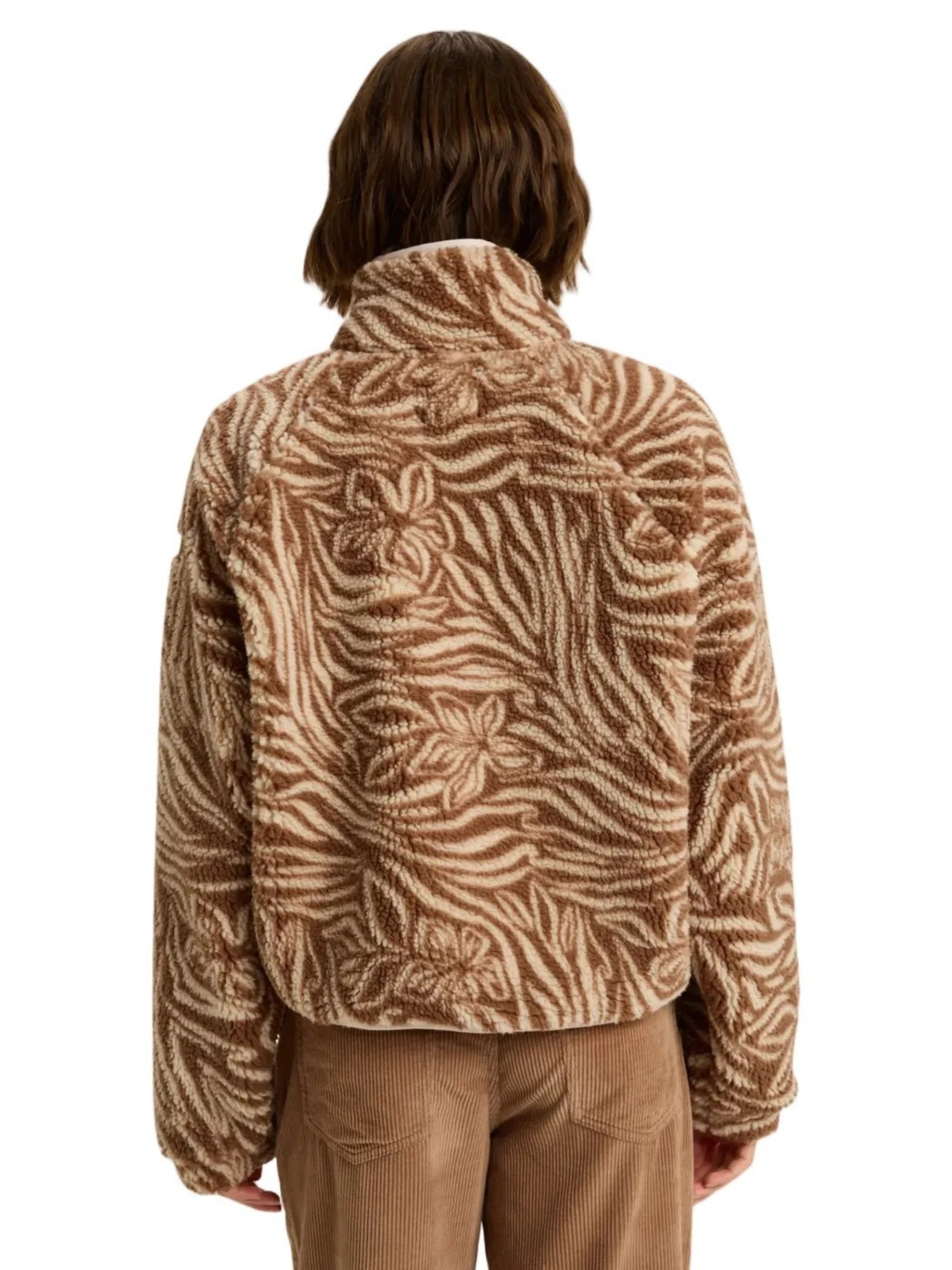 Casaco Roxy Blurry Cloud Print Fleece