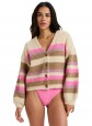 Roxy Marble Tiles Stripe Knit Jacket Roxy Marble Tiles Stripe Knit Jacket