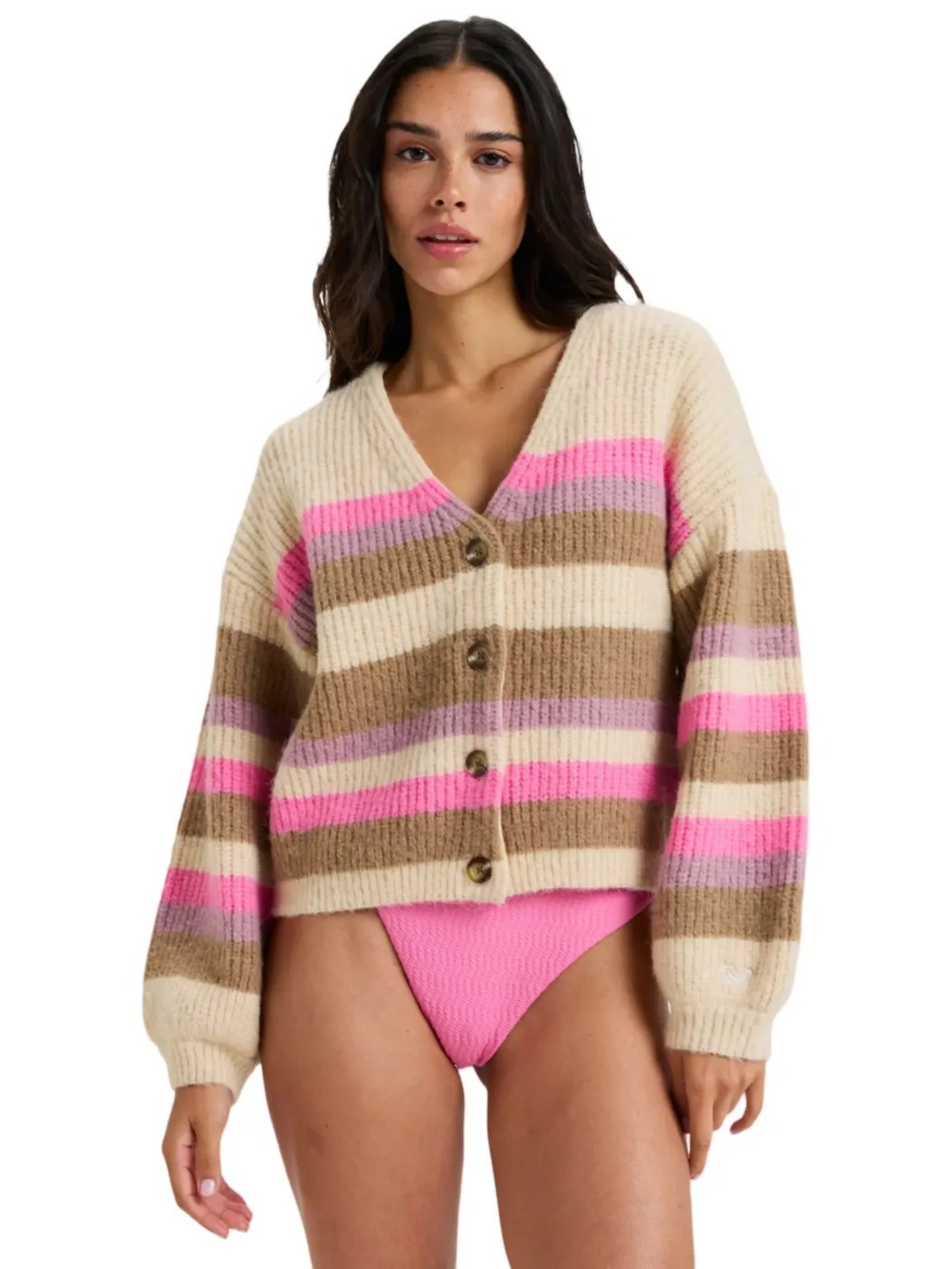 Roxy Marble Tiles Stripe Knit Jacket