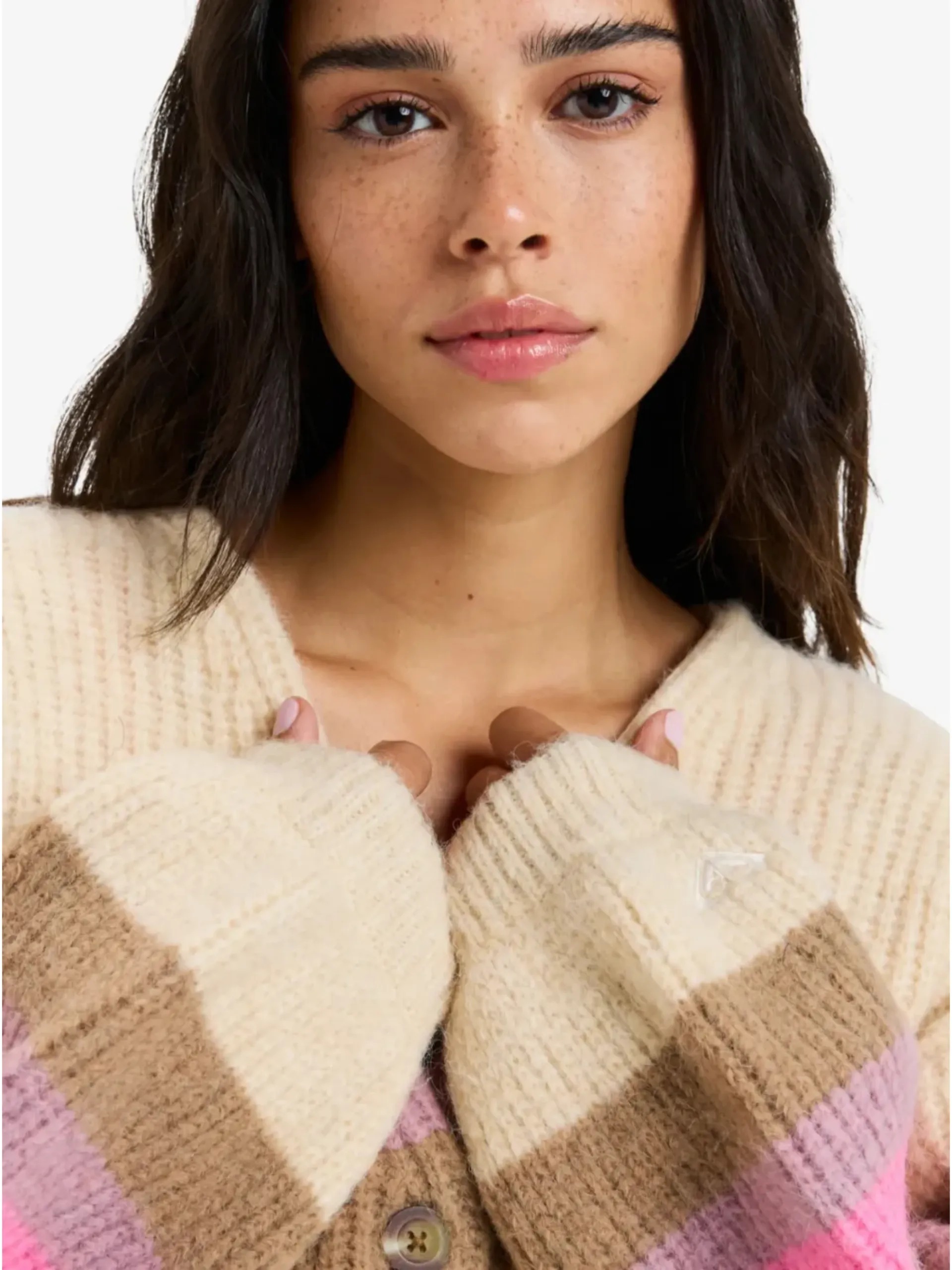 Roxy Marble Tiles Stripe Knit Jacket