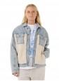 Casaco Rip Curl Cruisin Sherpa Denim Casaco Rip Curl Cruisin Sherpa Denim