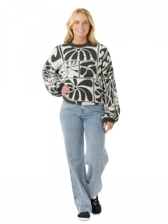 Rip Curl Artist Of The Search Ty Williams Jacquard Knit Sweater Rip Curl Artist Of The Search Ty Williams Jacquard Knit Sweater