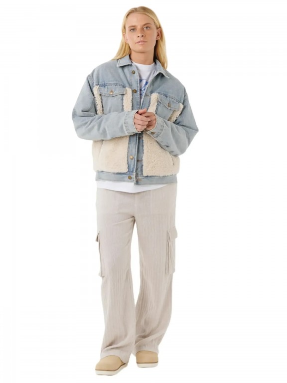 Casaco Rip Curl Cruisin Sherpa Denim Casaco Rip Curl Cruisin Sherpa Denim