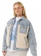 Casaco Rip Curl Cruisin Sherpa Denim Casaco Rip Curl Cruisin Sherpa Denim
