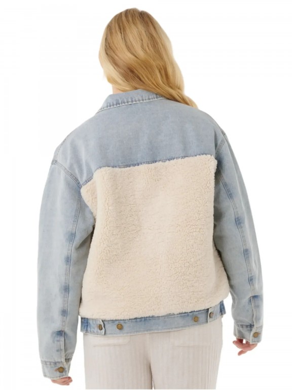 Casaco Rip Curl Cruisin Sherpa Denim Casaco Rip Curl Cruisin Sherpa Denim