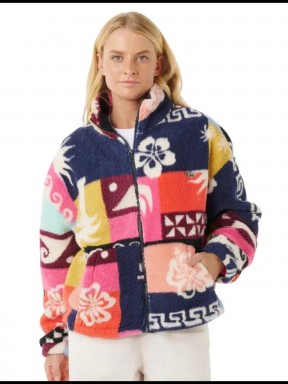 Casaco com Zip Rip Curl Keepsakes Polar Fleece