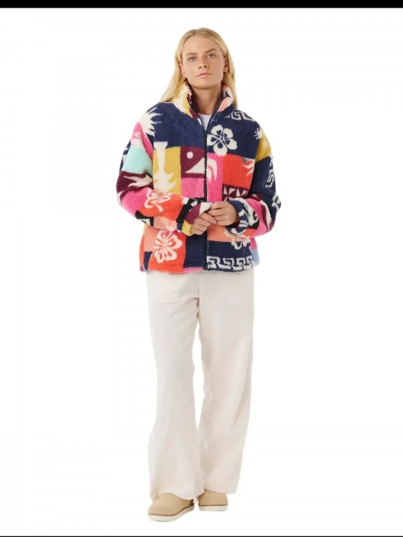 Casaco com Zip Rip Curl Keepsakes Polar Fleece Casaco com Zip Rip Curl Keepsakes Polar Fleece