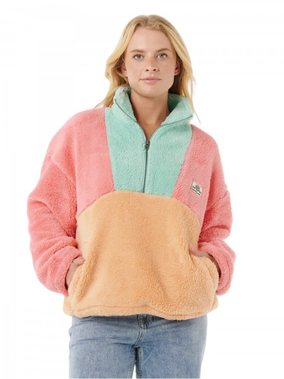 Rip Curl Block Party Polar Fleece Zip Sweat Rip Curl Block Party Polar Fleece Zip Sweat