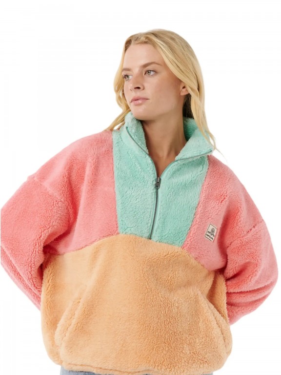 Zip Sweat Rip Curl Block Party Polar Fleece Zip Sweat Rip Curl Block Party Polar Fleece