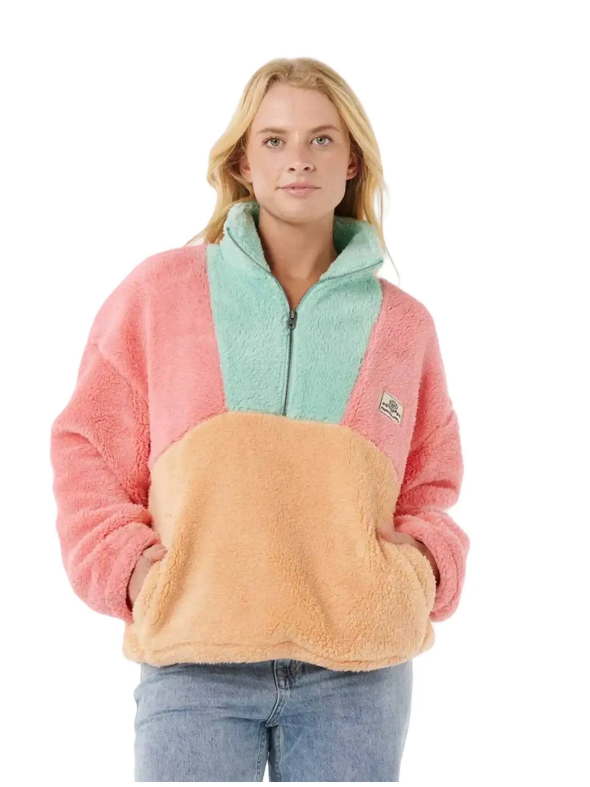 Zip Sweat Rip Curl Block Party Polar Fleece