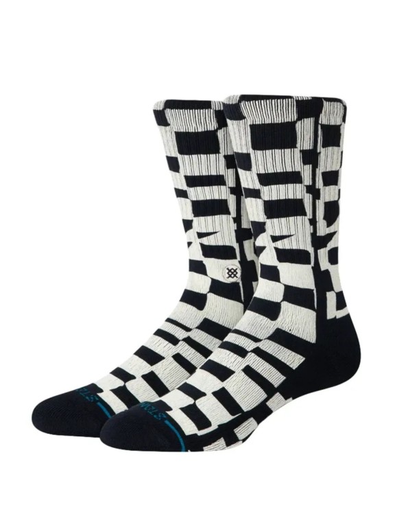Stance Wave Check Crew Socks Stance Wave Check Crew Socks
