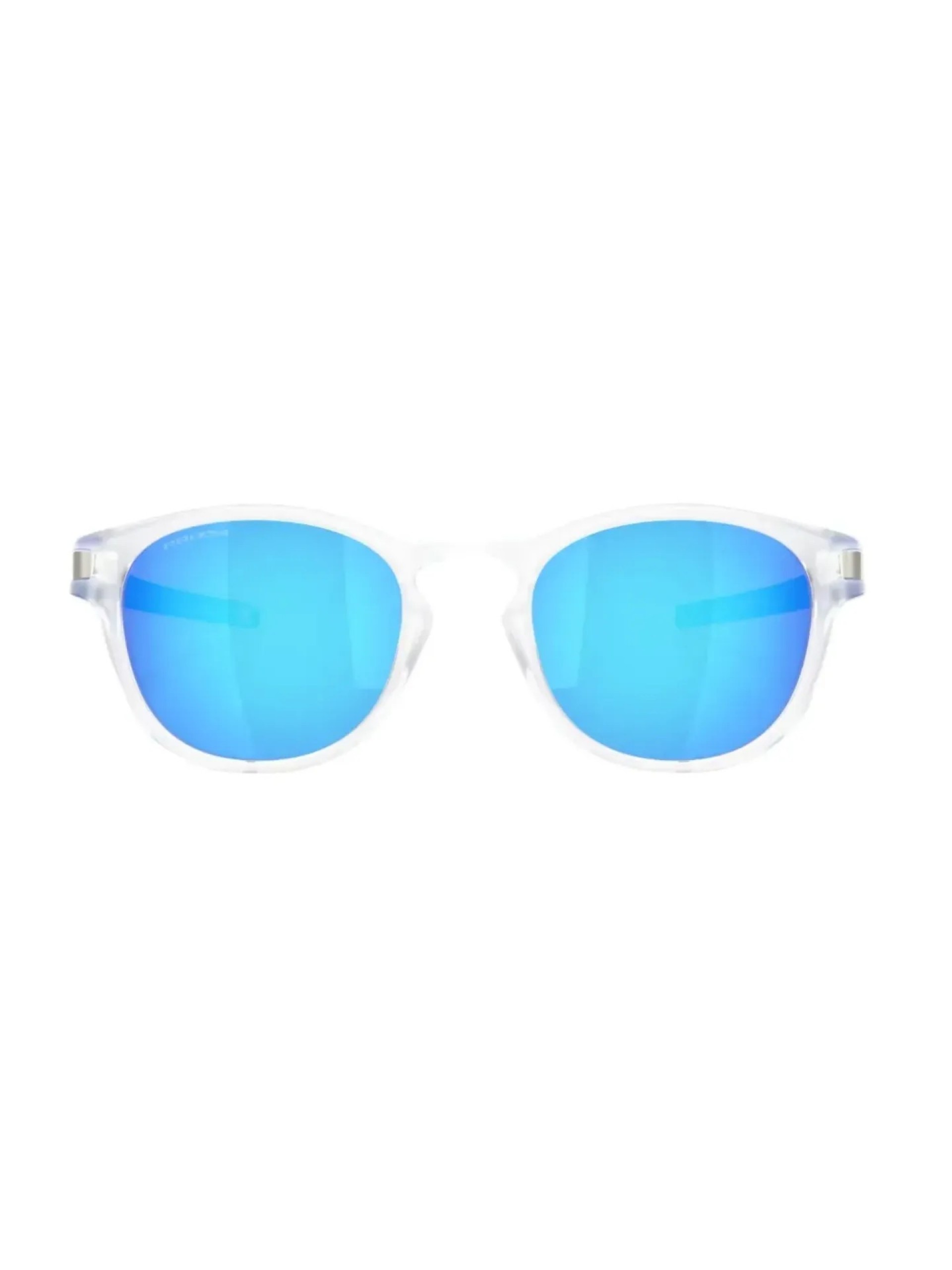 Oakley Latch Neon Pop Matte Clear w/ Prizm Sapphire Sunglasses