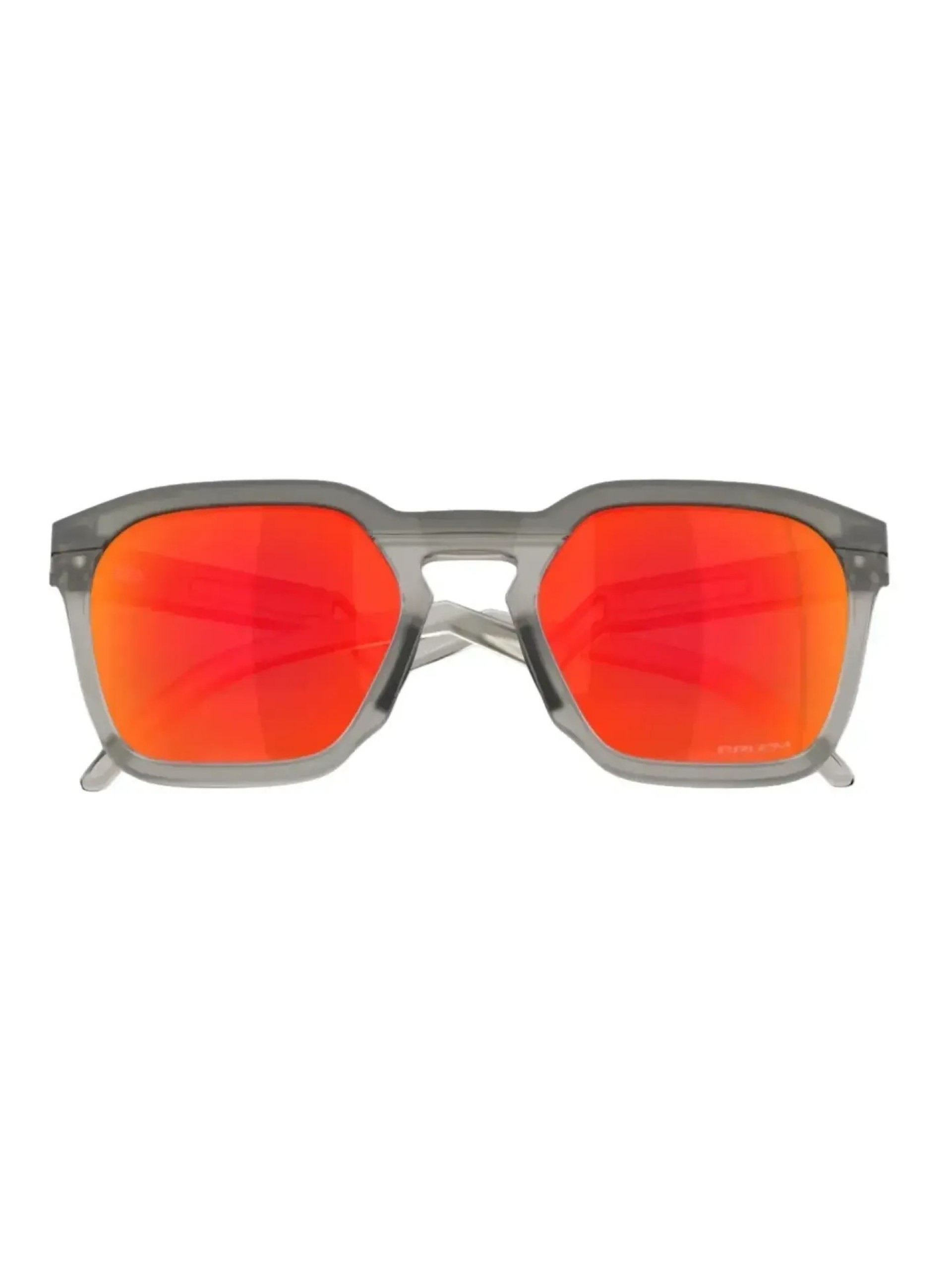 Oakley HSTN SQ Matte Grey Smoke w/ Prizm Ruby Sunglasses