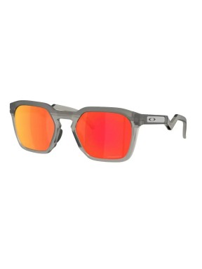 Oakley HSTN SQ Matte Grey Smoke w/ Prizm Ruby Sunglasses