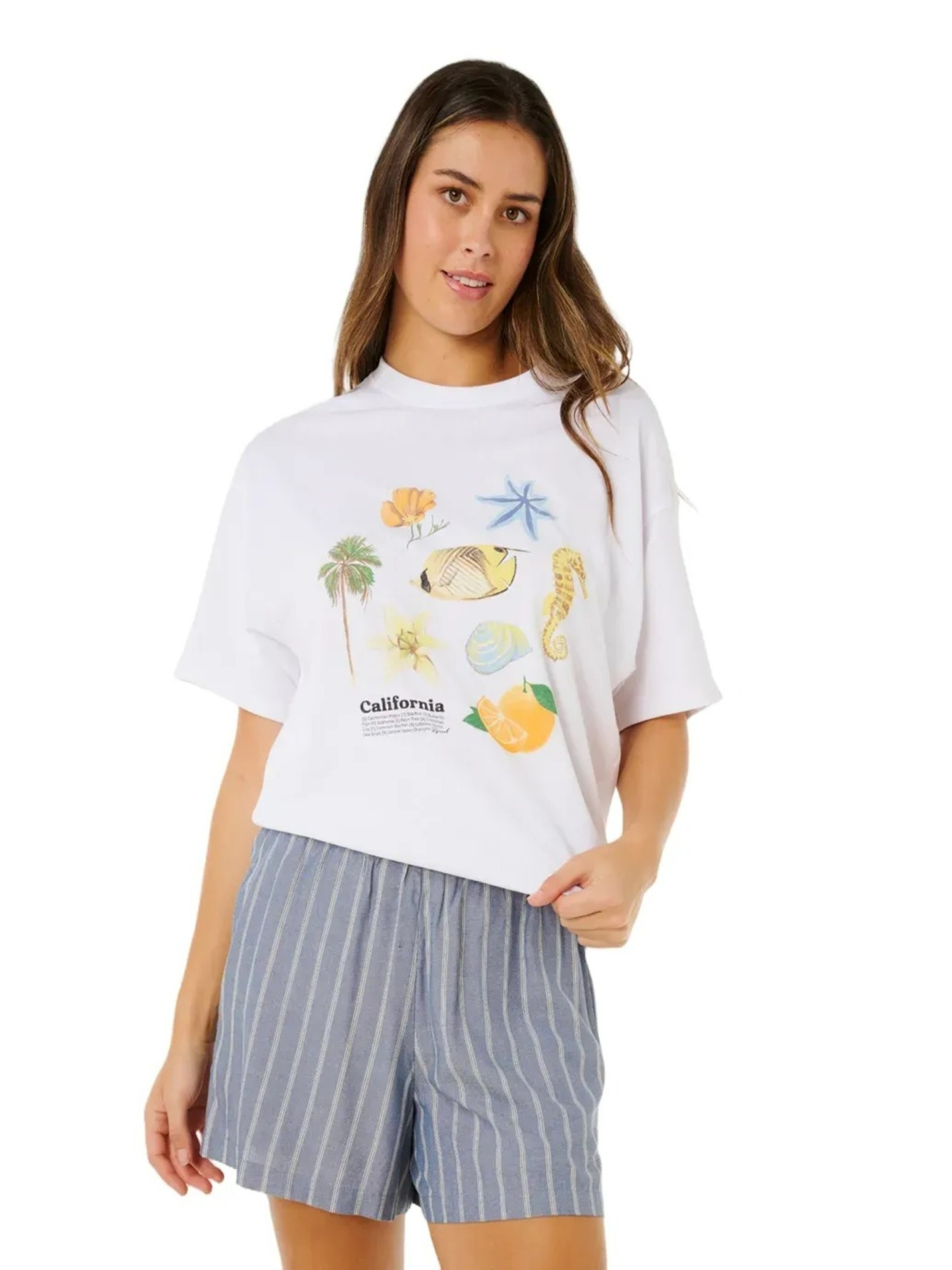 Calções Rip Curl Beach Days Pinstripe