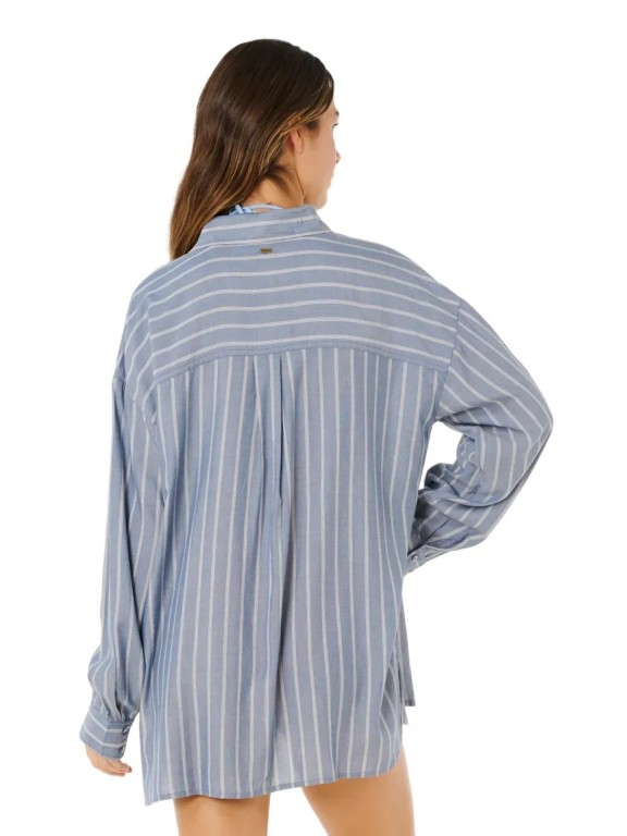 Camisa Rip Curl Beach Days Pinstripe