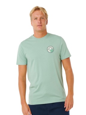 Rip Curl Pacific Rinse Stacked S/S Tee
