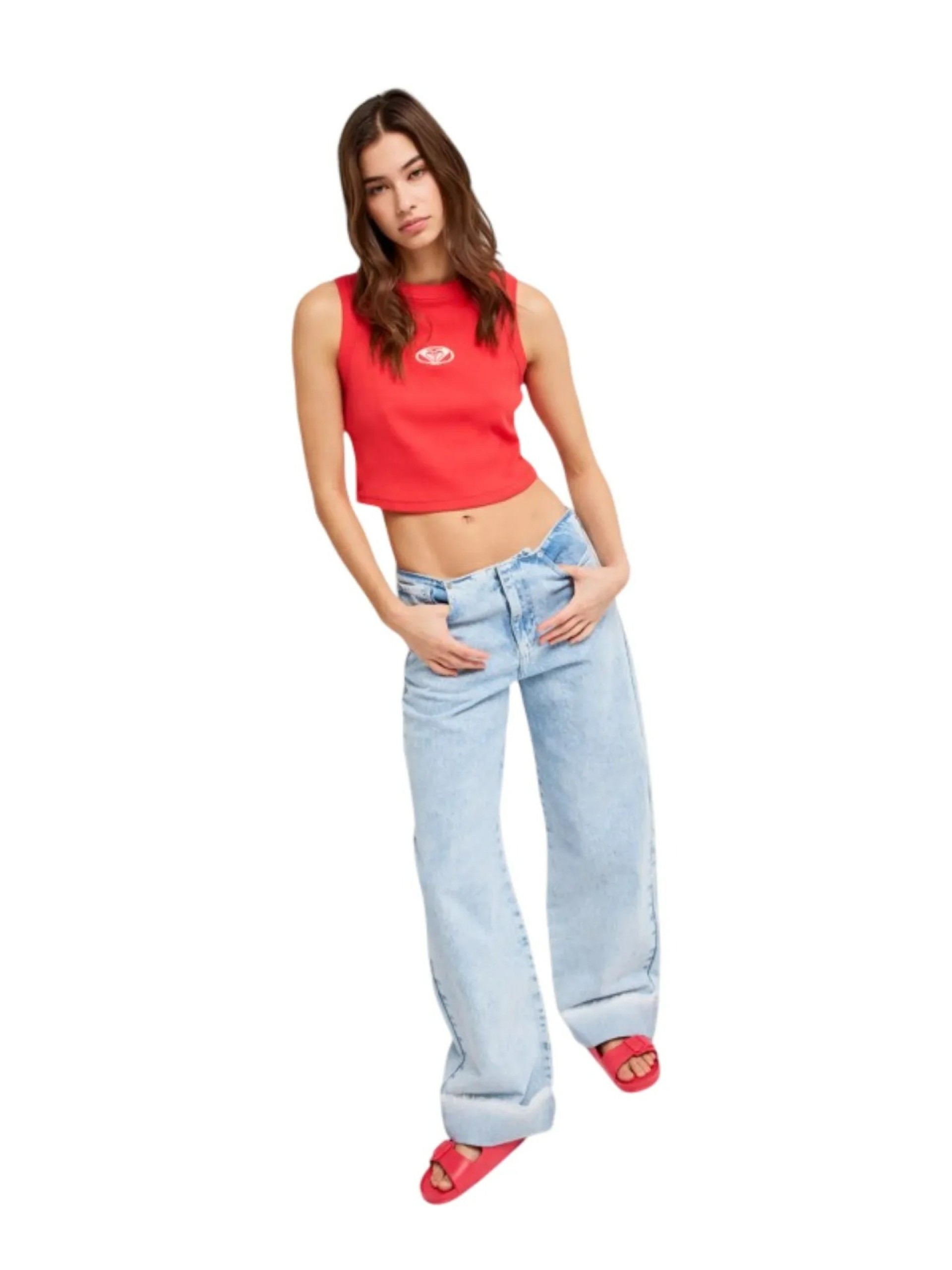 Roxy Coco Low Sunbleach Denim Pants